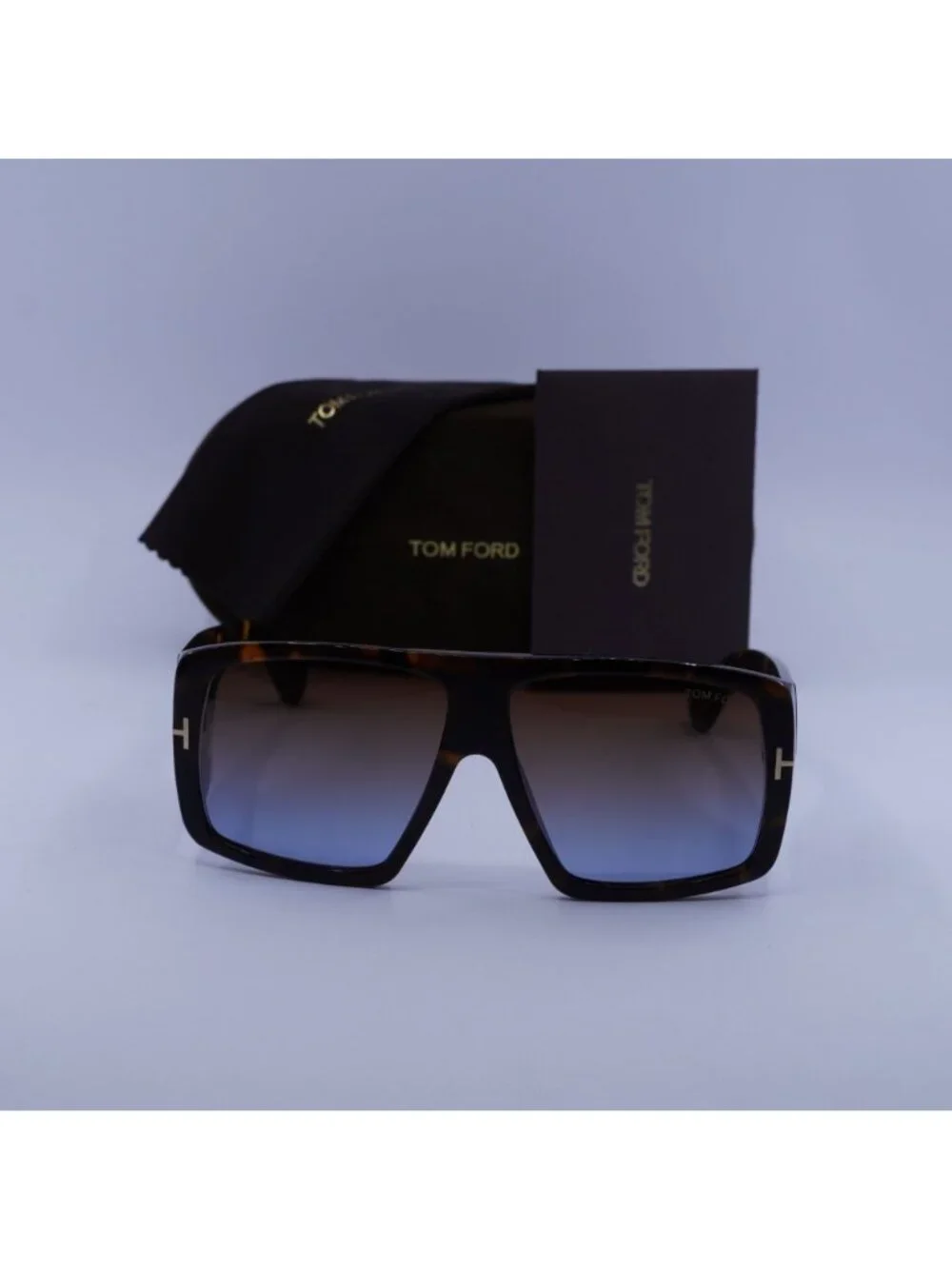 Tom Ford FT1036 56F Raven Aviator Sunglasses - Havana / Brown